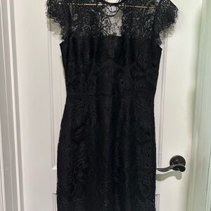 Nordstrom BB Dakota by Steve Madden Black Lace Dress, sz 4, like new